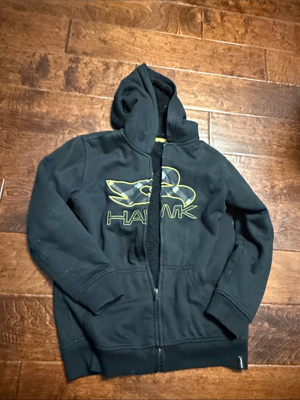 Tony Hawk Black Hoodie with Yellow Logo - Kids Sweatshirt